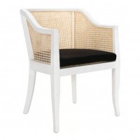 Custom Home Wholesale Furniture with Back Wood Rattan Dining Chairs